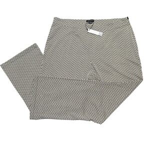 NWT Sanctuary 3X Black Tan Chevron Flare Knit Pants Side Zip Plus Size 3X